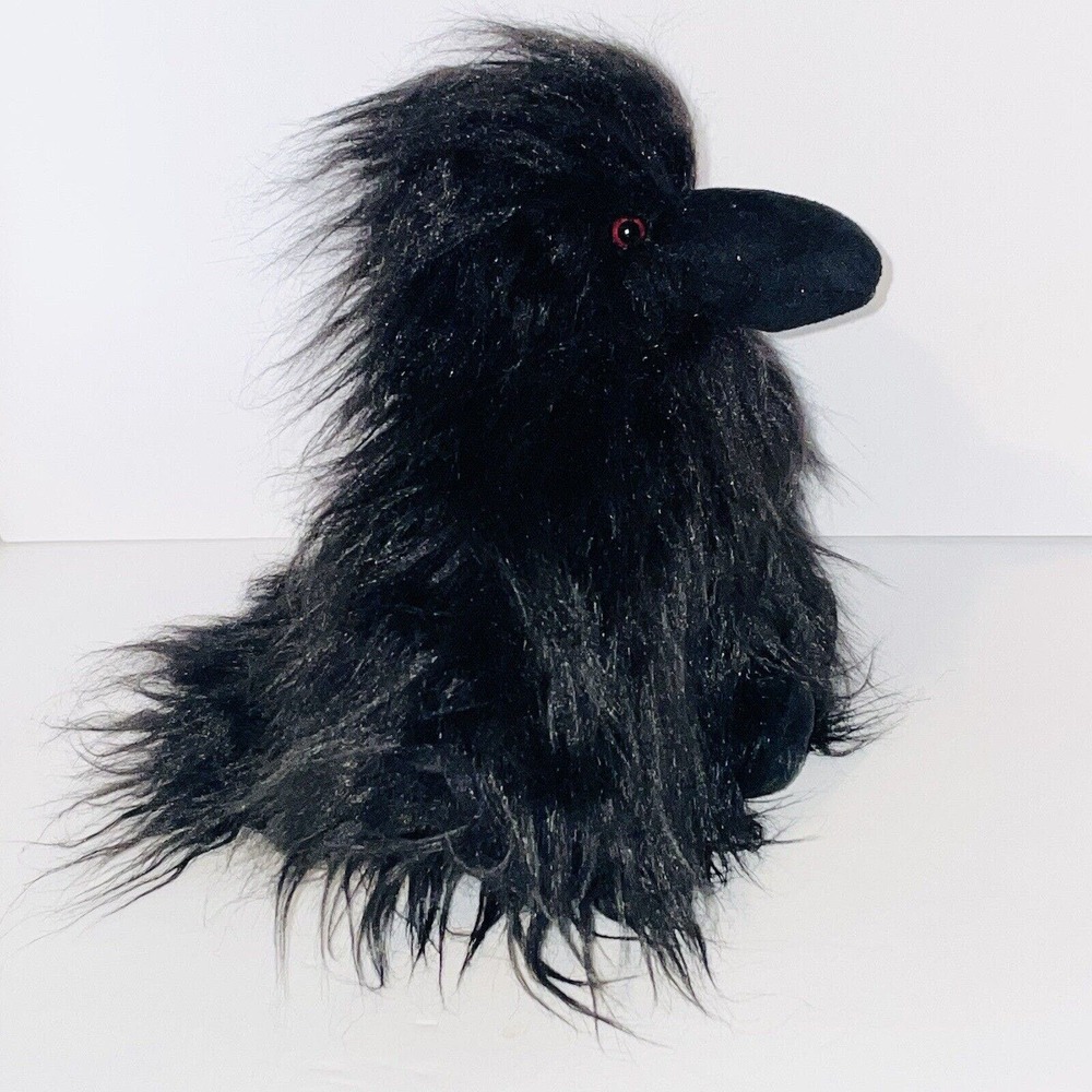 Jellycat Charlie Crow Black Plush Stuffed Retired 2016 Rare Jellycat London Tag - Picture 5 of 11
